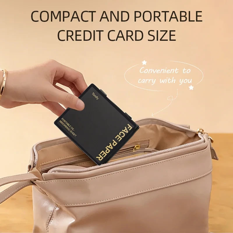 Portable Oil Blotting Paper Set for Effortless On-the-Go Shine Control
