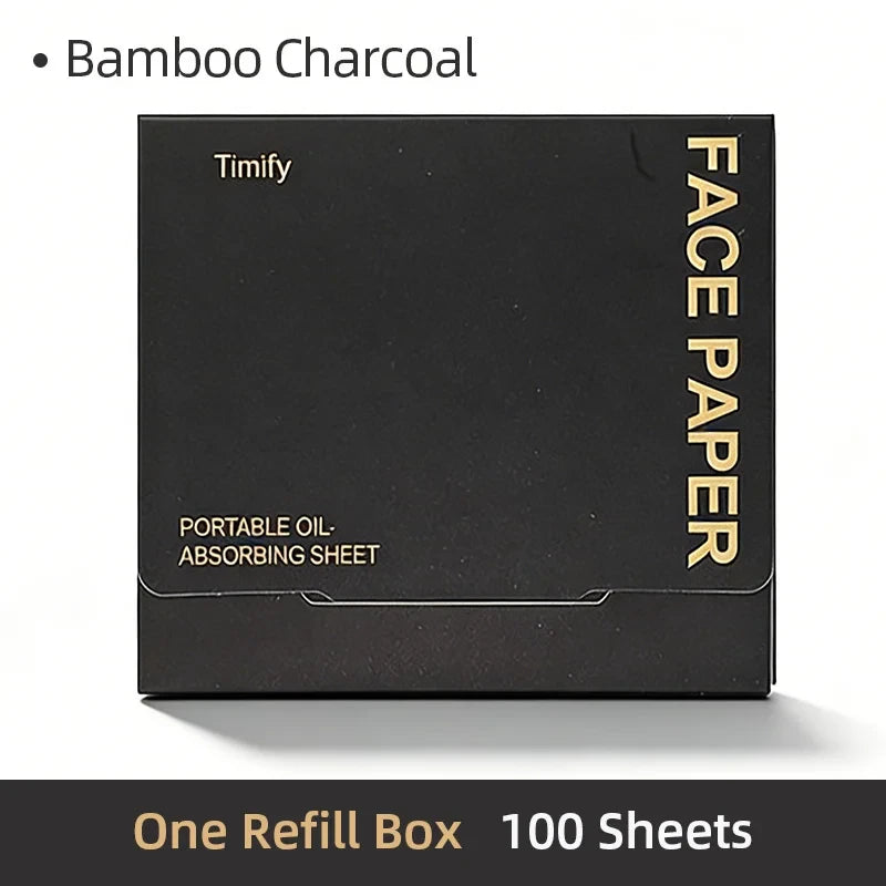 Portable Oil Blotting Paper Set for Effortless On-the-Go Shine Control
