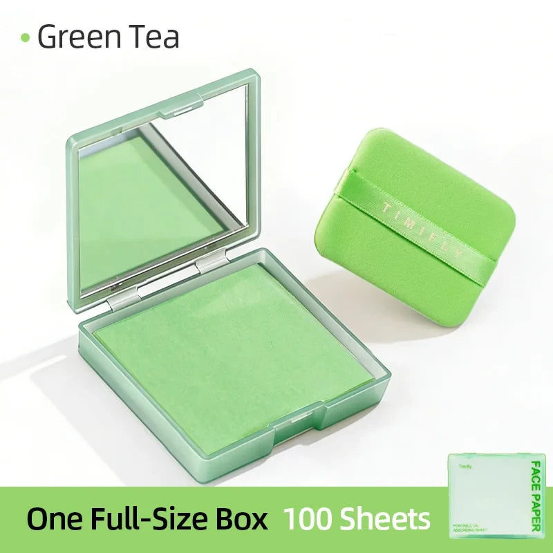 Portable Oil Blotting Paper Set for Effortless On-the-Go Shine Control