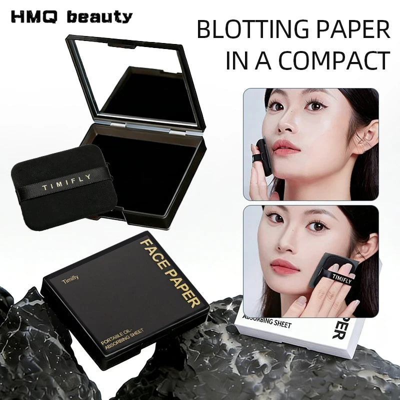 Portable Oil Blotting Paper Set for Effortless On-the-Go Shine Control