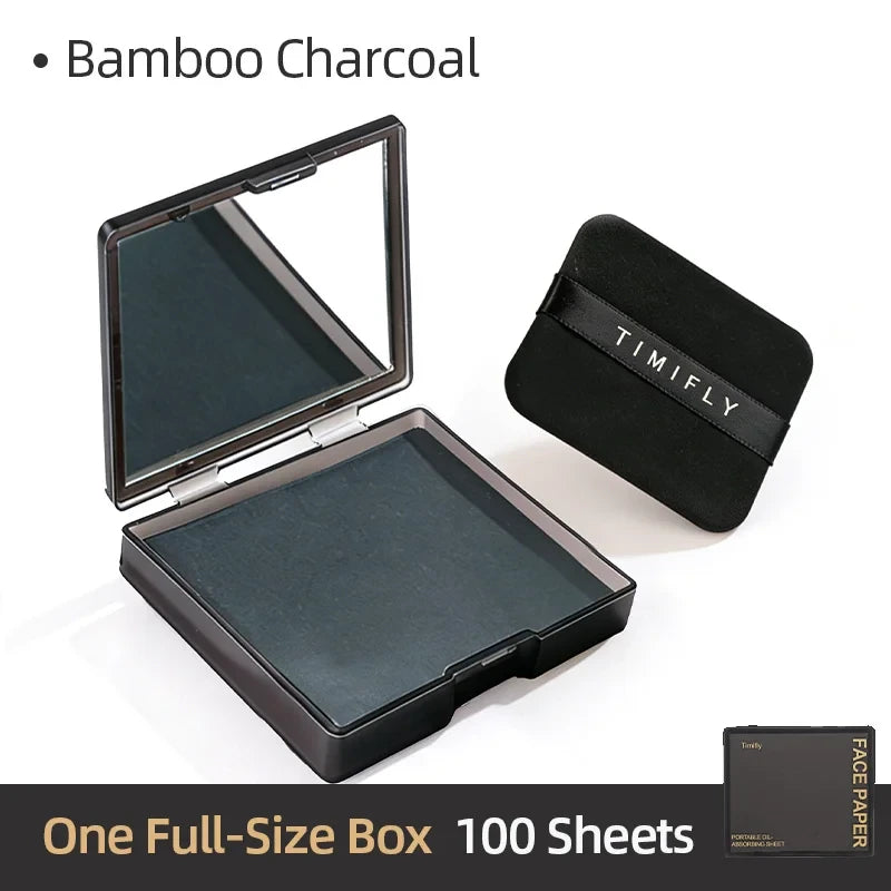 Portable Oil Blotting Paper Set for Effortless On-the-Go Shine Control