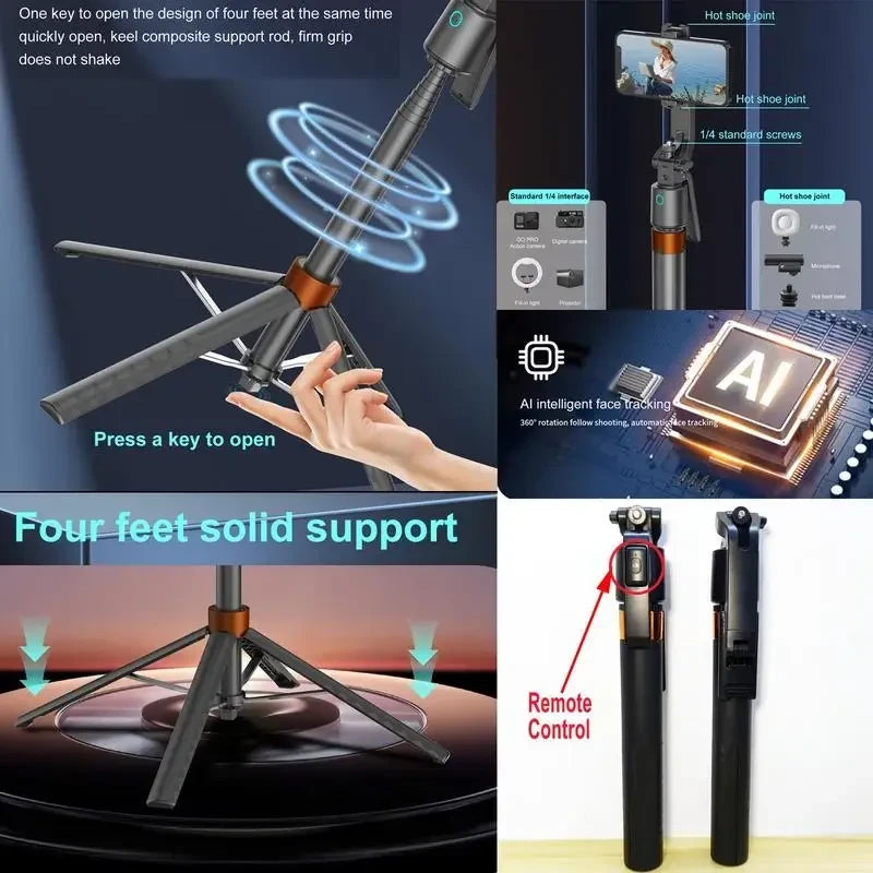 Smart Selfie Tripod with Face Tracking