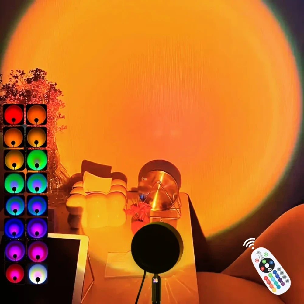USB Sunset Glow Projection Lamp