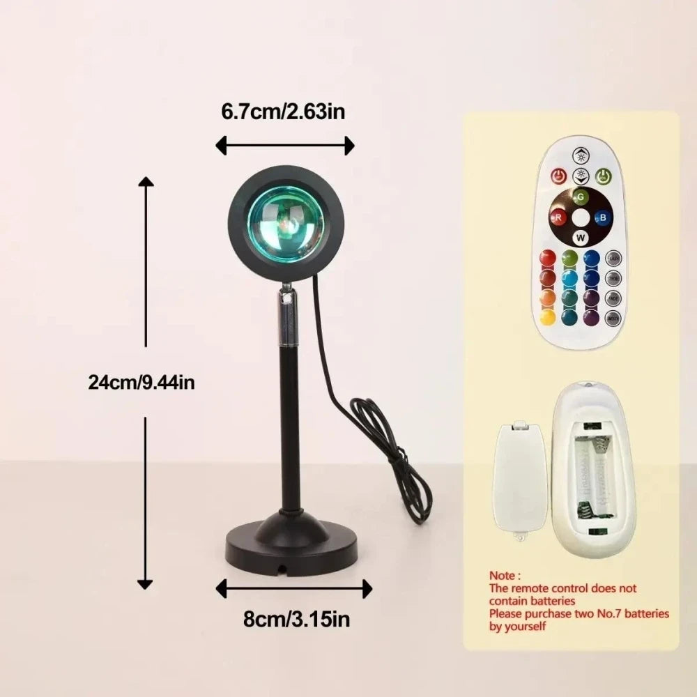 USB Sunset Glow Projection Lamp