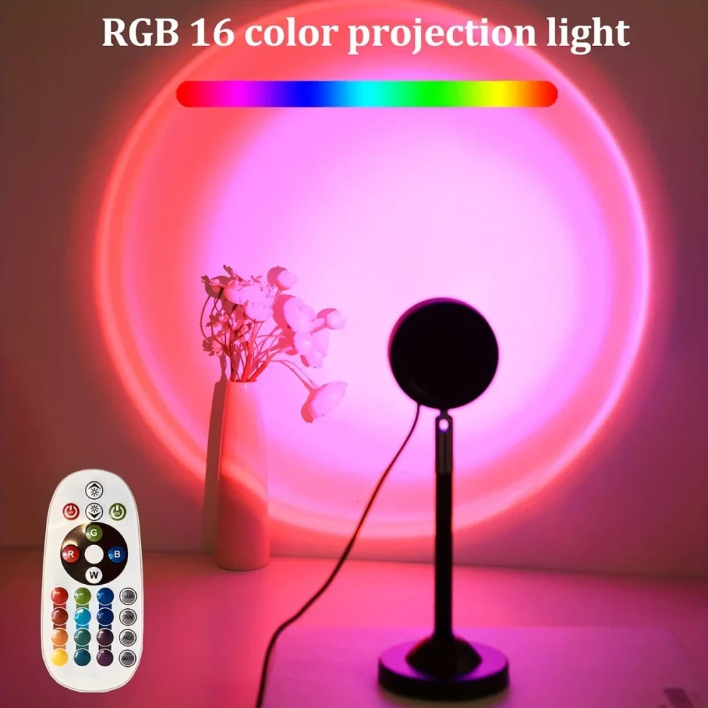 USB Sunset Glow Projection Lamp