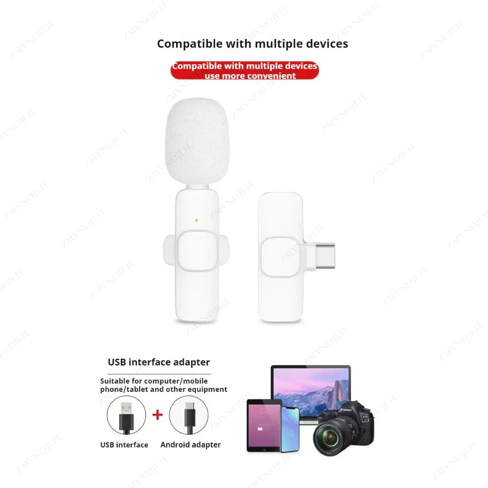 Portable Wireless Clip-On Microphone
