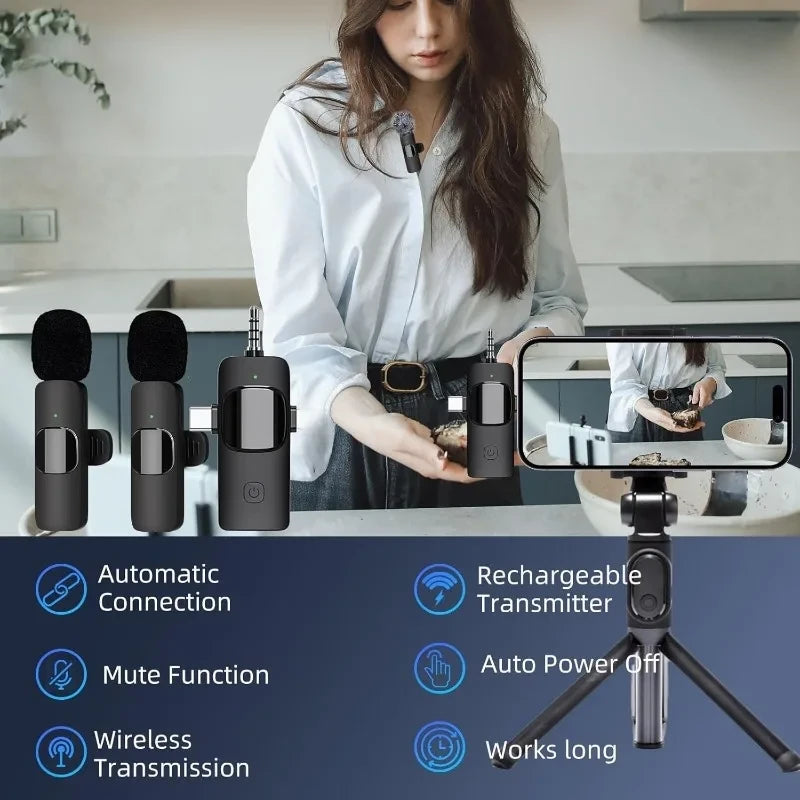 Wireless USB-C Lavalier Microphone