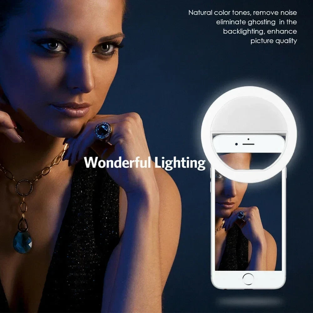 Portable Mobile Selfie Ring Light