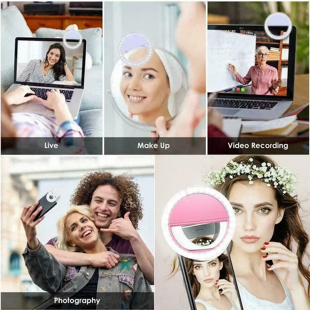 Portable Mobile Selfie Ring Light