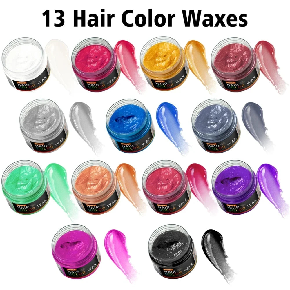 Temporary Colorful Hair Styling Wax