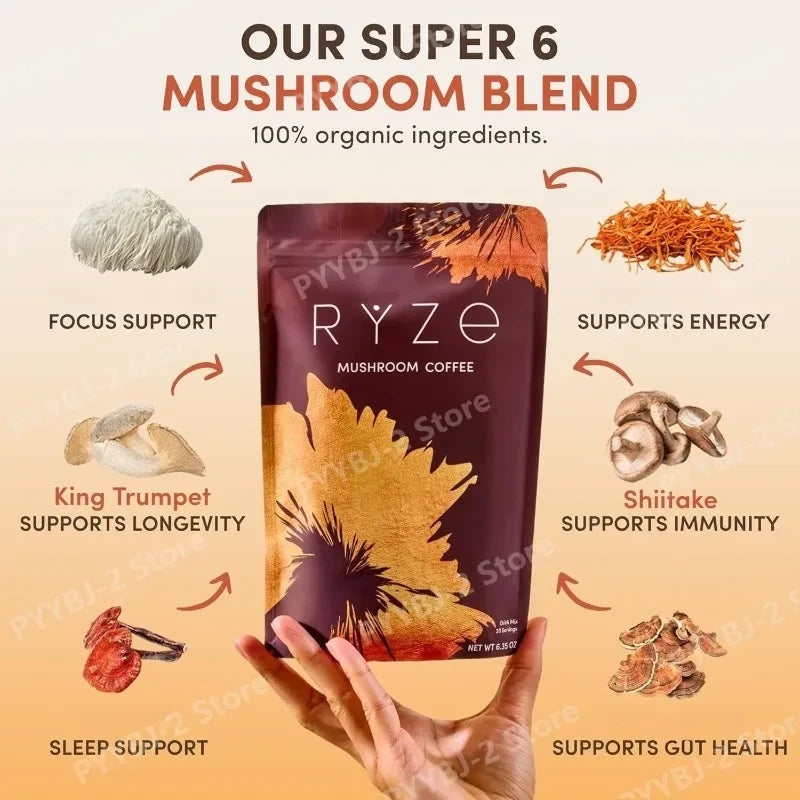 Organic Mushroom Adaptogenic Coffee Powder