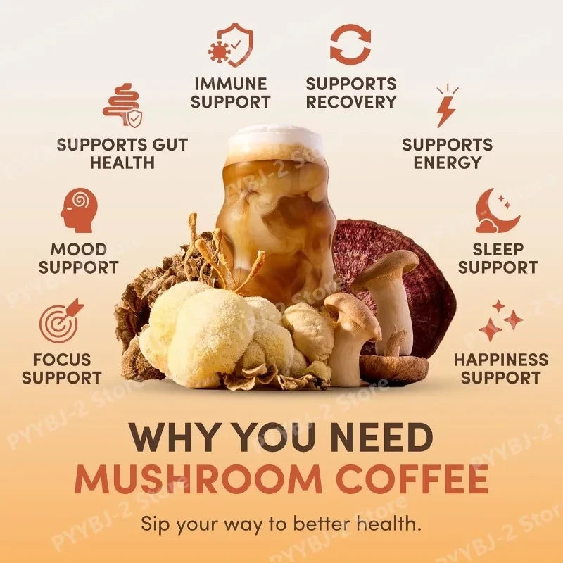 Organic Mushroom Adaptogenic Coffee Powder