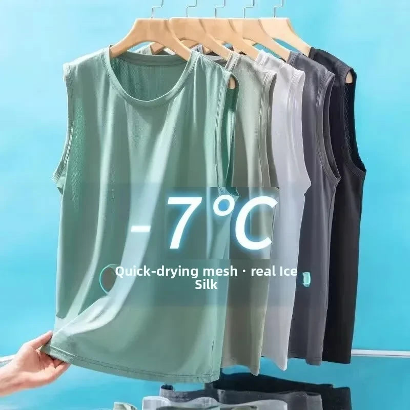 Ice Silk Breeze Mesh Tank Top