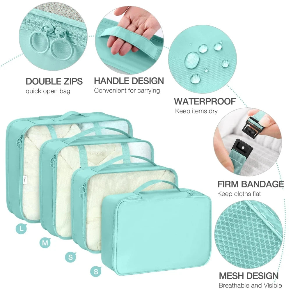 Portable Luggage Packing Cube Set