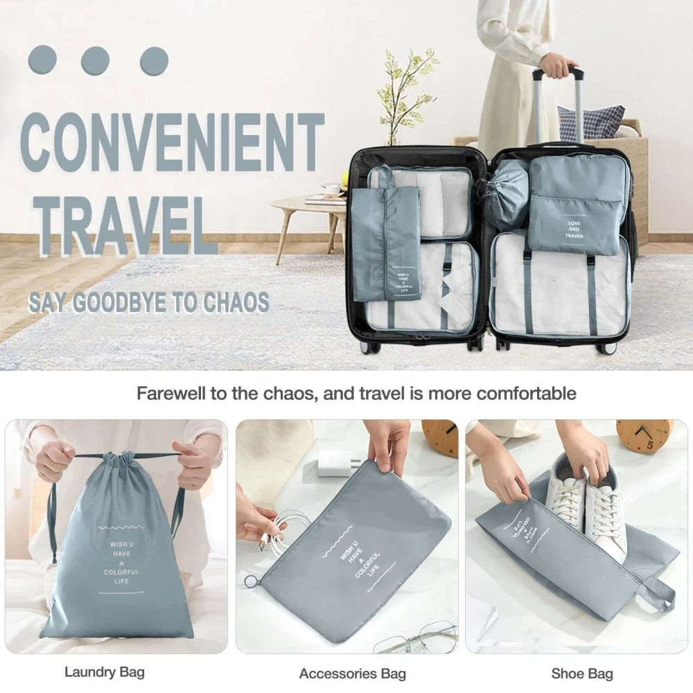 Portable Luggage Packing Cube Set