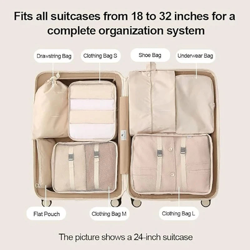 Travel Packing Organizer Cubes