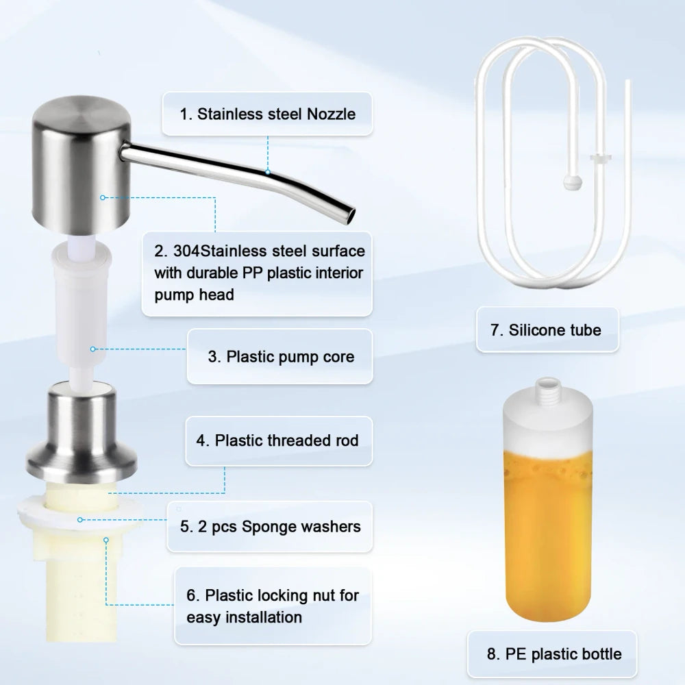 Under Sink Soap Dispenser Kit