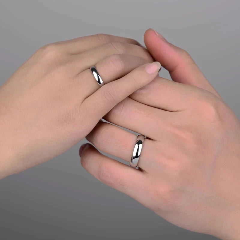 Minimalist Stainless Steel Wedding Band