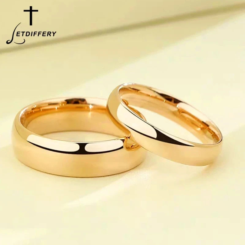 Minimalist Stainless Steel Wedding Band