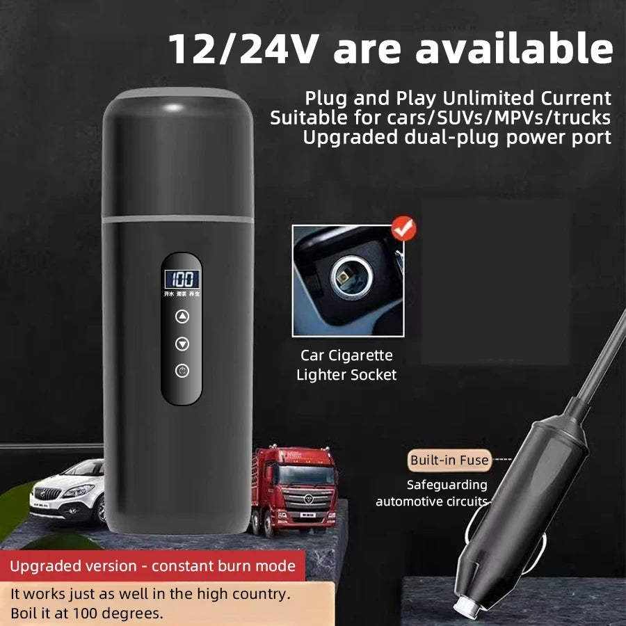 Portable Car Heating Travel Kettle