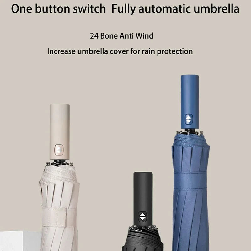 Reinforced UV-Blocking Business Umbrella