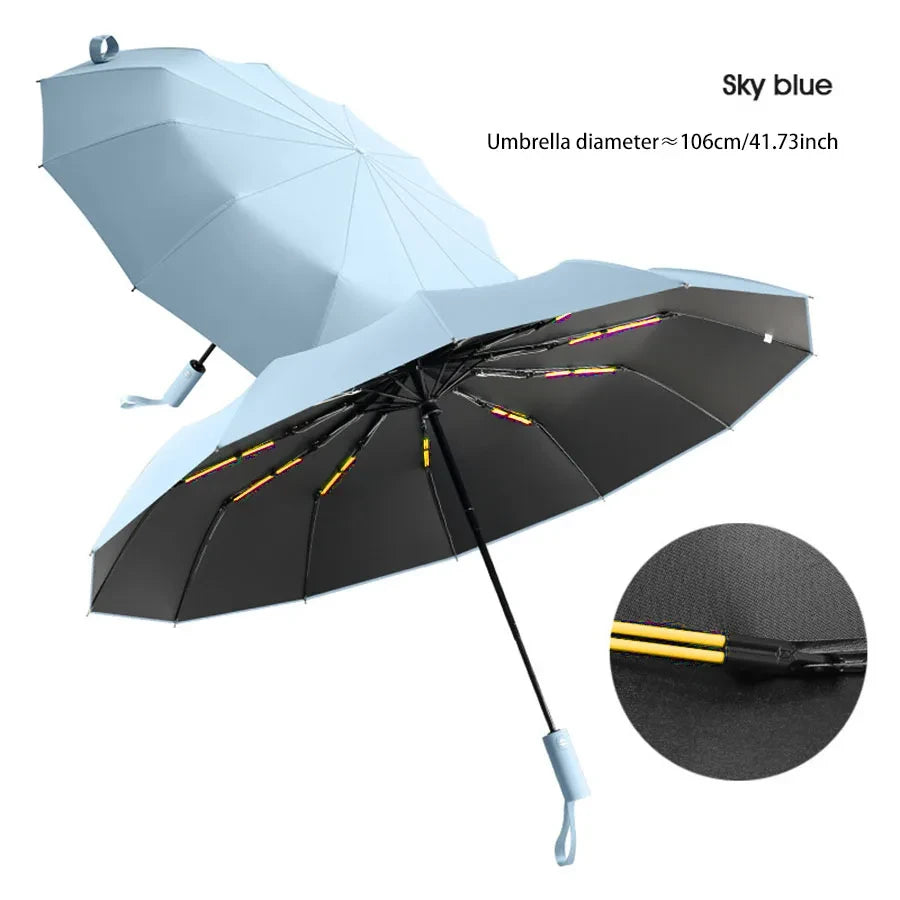 Reinforced UV-Blocking Business Umbrella