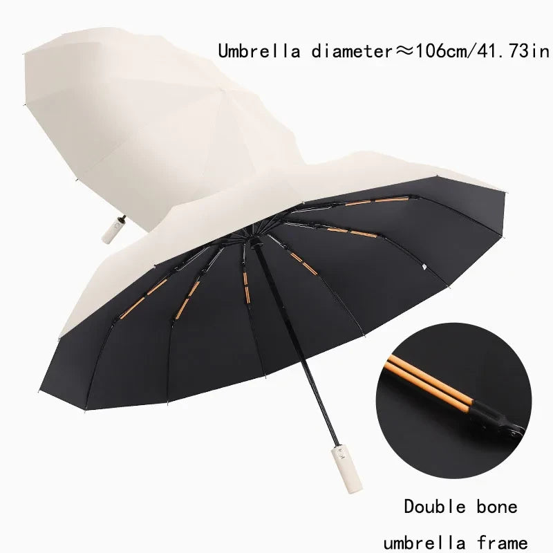 Reinforced UV-Blocking Business Umbrella