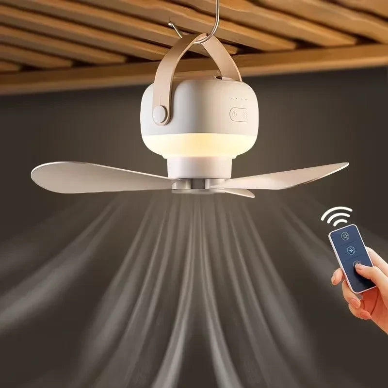 Portable Wireless Ceiling Fan Light