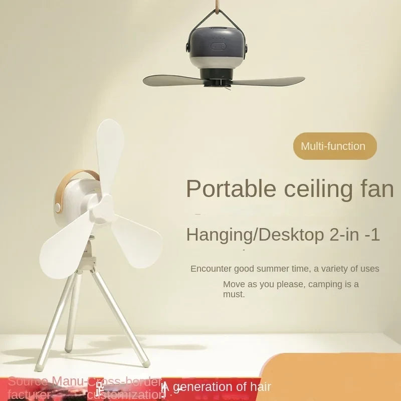 Portable Wireless Ceiling Fan Light