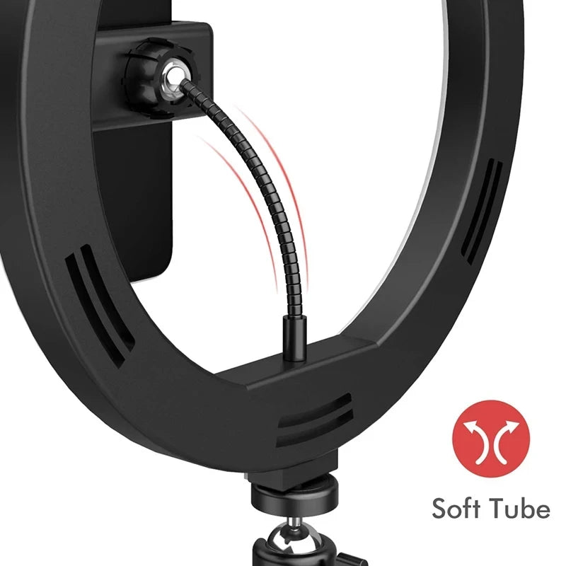 Dimmable LED Ring Light with Tripod