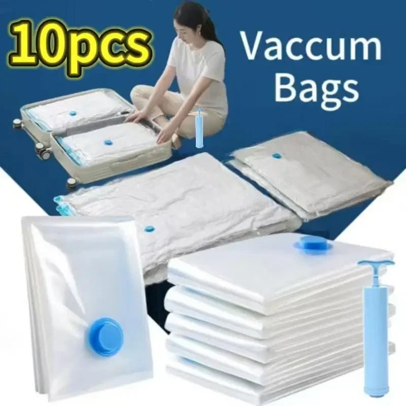 Transparent Vacuum Compression Storage Bags