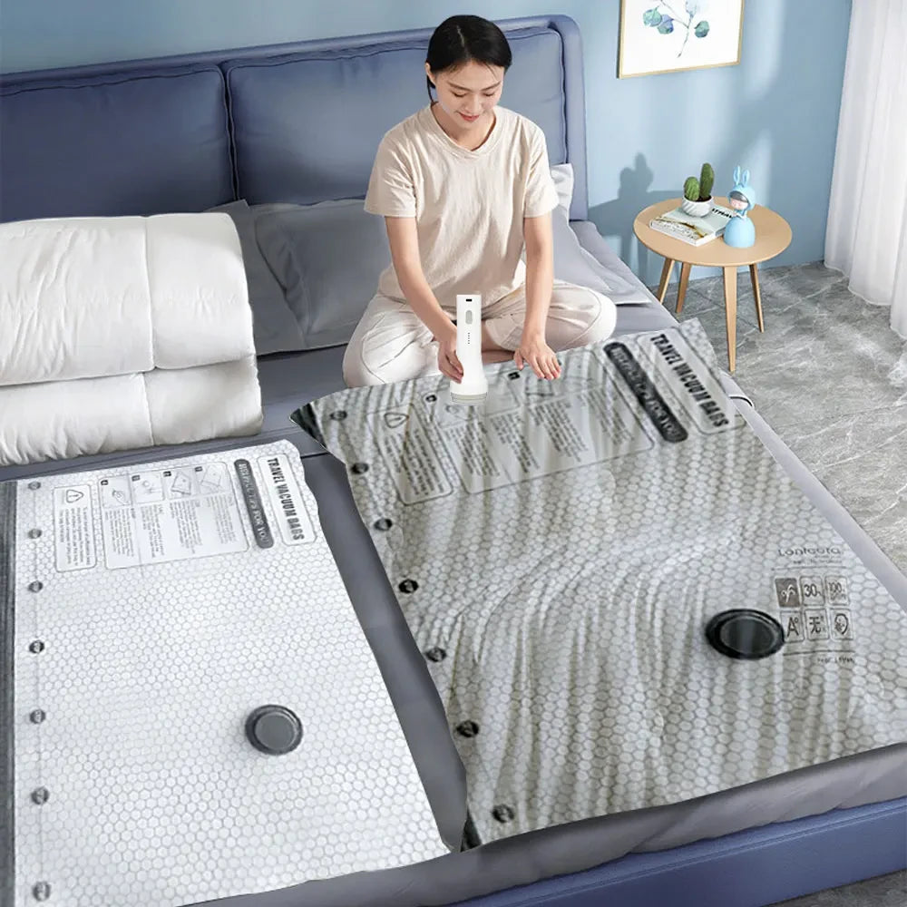 Vacuum Storage Bags with Portable Pump