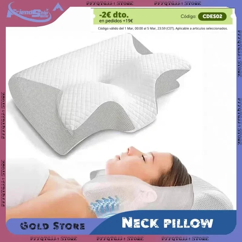 Contoured Butterfly Memory Foam Pillow