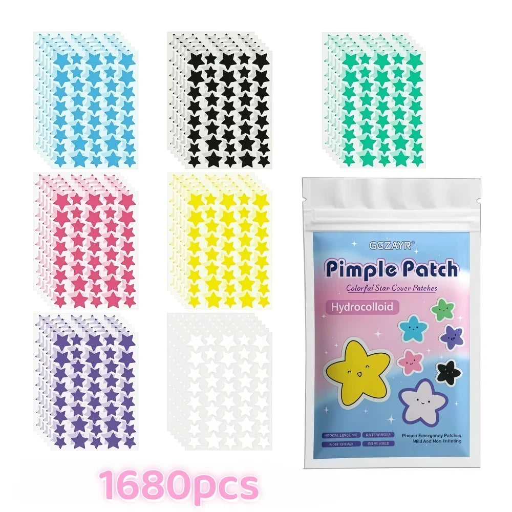 Seven-Color Star Acne Patches